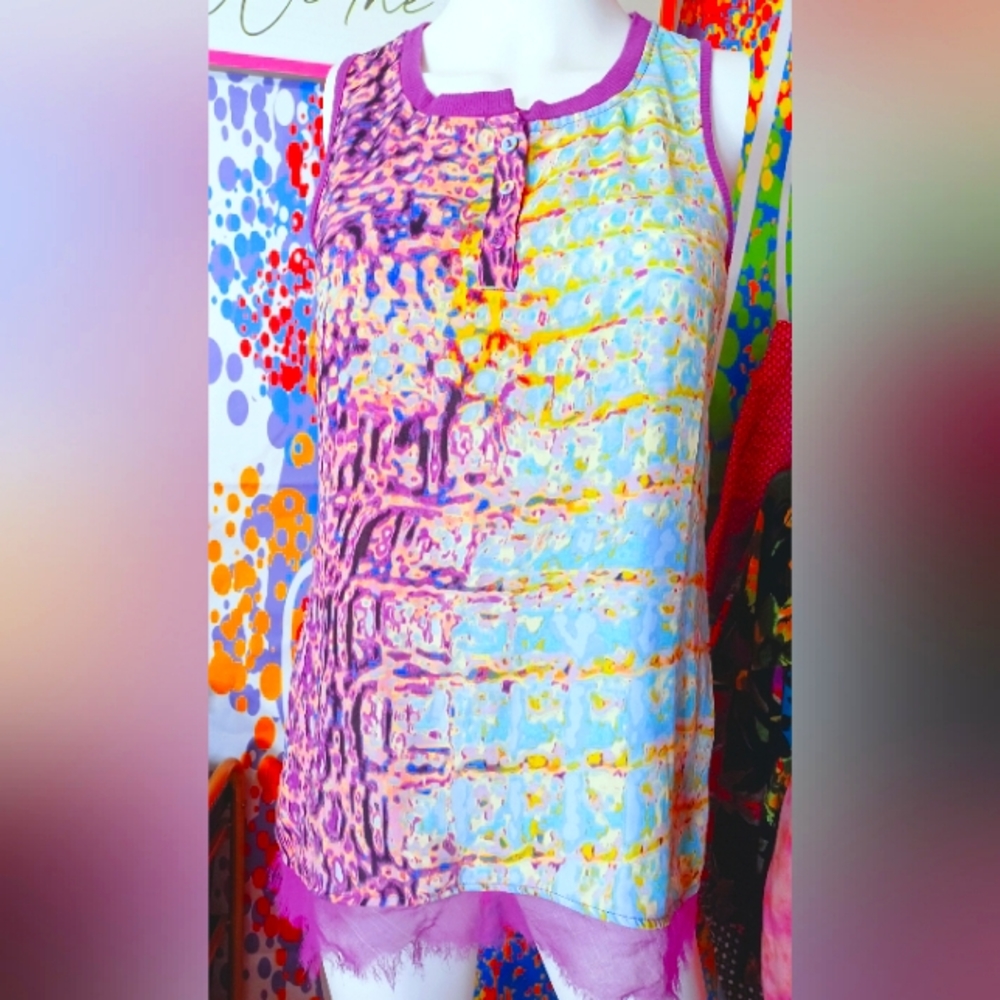 Simply Vera, Vera Wang Sleeveless Sheer Blouse